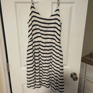 Lauren conrad navy striped dress